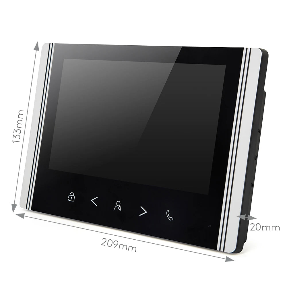 HOMSECUR 7" WIFI Video Door Phone Call Intercom Outdoor Monitoring for 2 Families