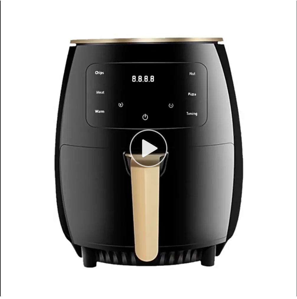 6L Capacity Home Commercial Automatic Air Fryer Digital Multifunctional Oil Free Electric Fryer