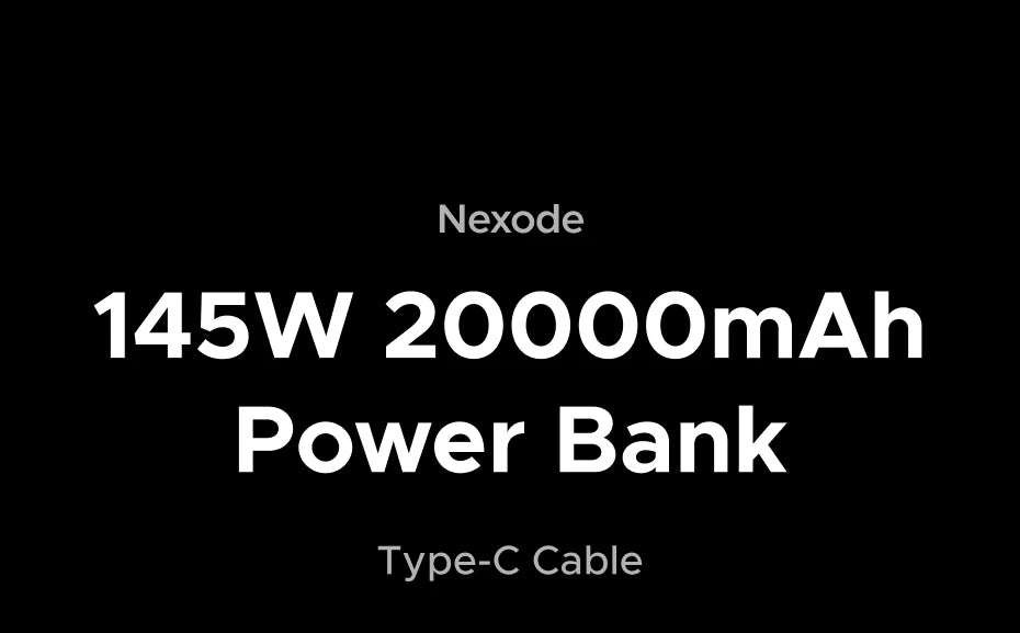 145W Fast Charging Power Bank 20000mAh - High Capacity PD Charger Tidesmit