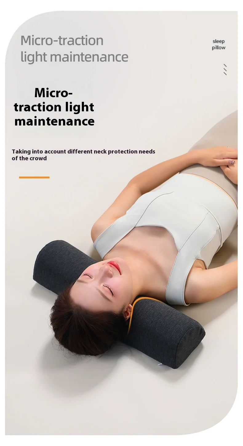 Cervical Memory Foam Pillow - Ergonomic Neck Pain Relief (Dark Gray) Relaxation Treatment Tidesmit