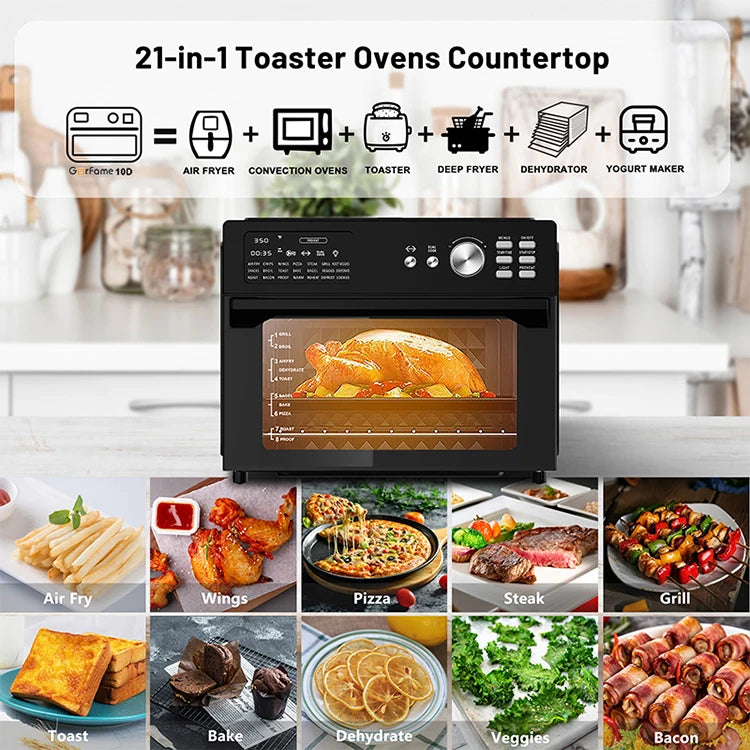 Factory Price 30L Smart Dual Cook Air Fryer Oven Electric Square Shape Oil-Free Roast Chicken Roast Turkey Toast Without Oil