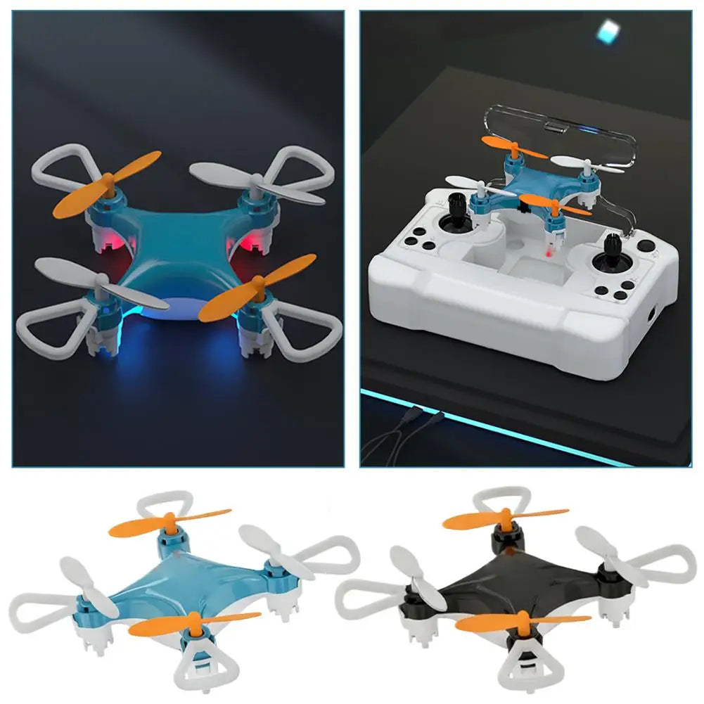 Mini Remote Control Drone - Blue Rechargeable Portable Quadcopter Tidesmit
