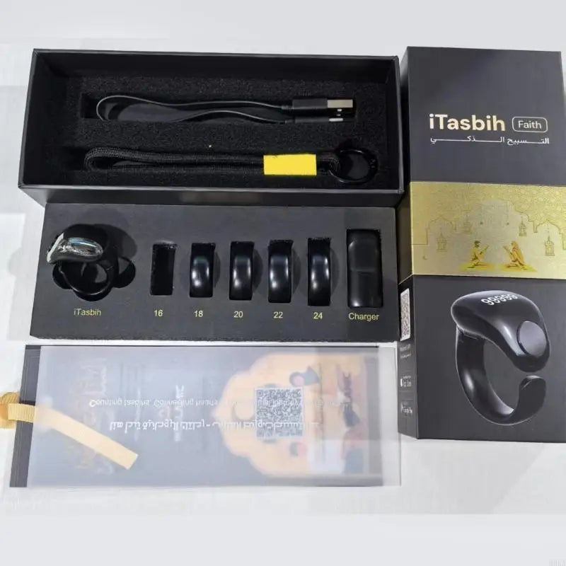 Digital Zikr Ring | Smart Health Monitor & Fitness Tracker Ring Tidesmit