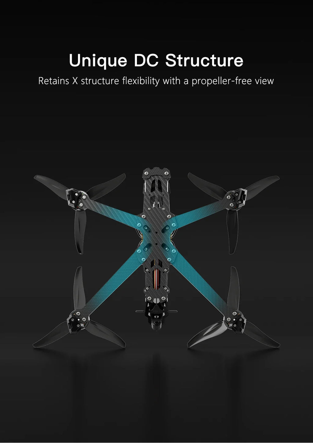 FPV Drone 6 Inch Analog Freestyle X-Shaped Quadcopter | Tidesmit Tidesmit