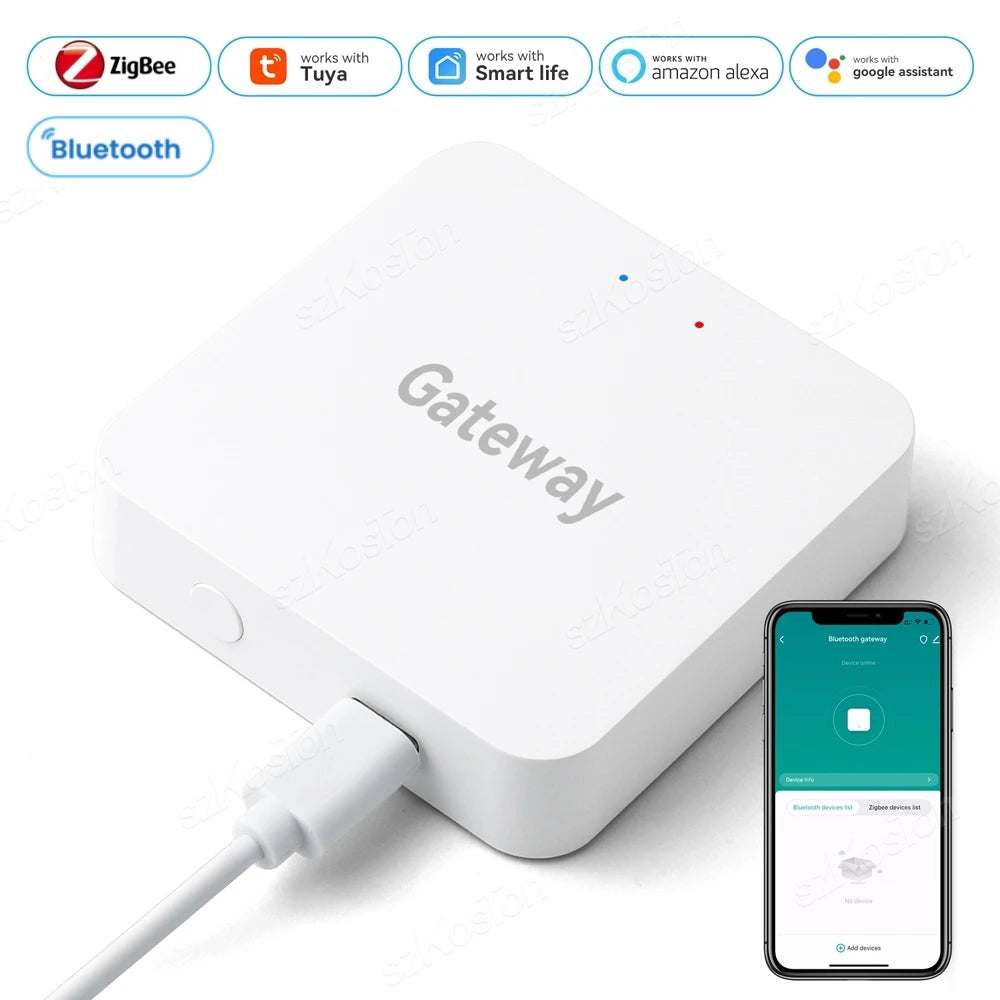 Tidesmit Smart Home Gateway Hub - ZigBee, WiFi & Bluetooth Bridge Tidesmit