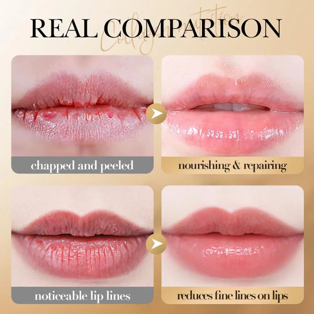 Collagen Lip Balm for Dry Lips - Deep Moisturizing Treatment by Tidesmit Lip Care Tidesmit