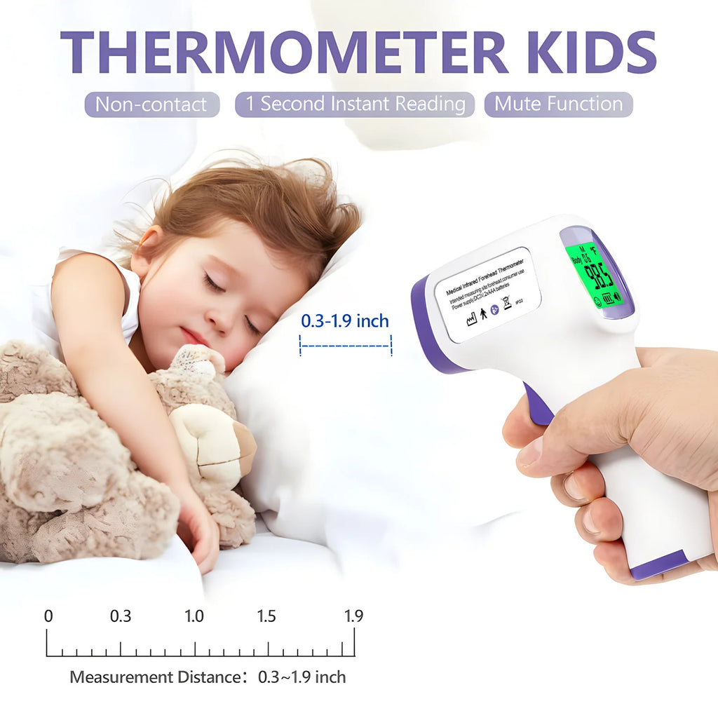 Digital Thermometer Electronic Non-Contact Medical Infrared for Baby Adults Body Medical Thermometer Home Fever Monitor