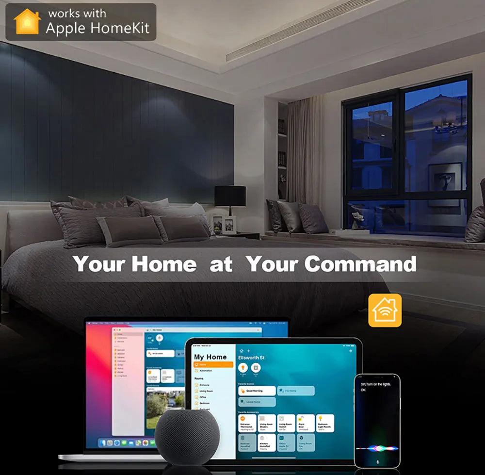 BONDA Homekit Smart Switch No Neutral EU/US WIFI Touch Sensor Light Switch Smart Google Home Alexa Siri Voice Control 220V 110V