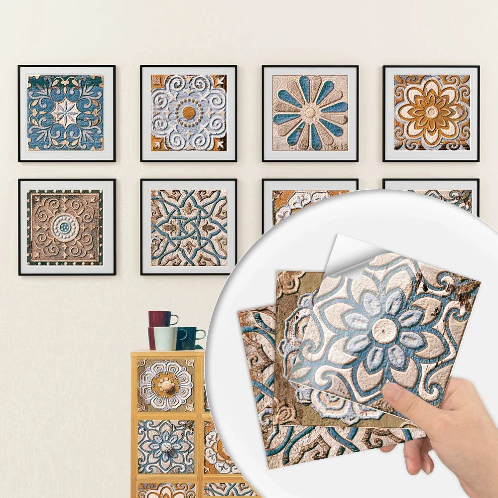29 Styles Thickened Frosted Tiles Floor Sticker Kitchen Bathroom Home Renovation Wallpaper Waterproof Non-slip Art Wall Decals