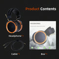 Wooden HiFi Open-Back Headphones 53mm Drivers - HD11 Detachable Cable HD11 Tidesmit
