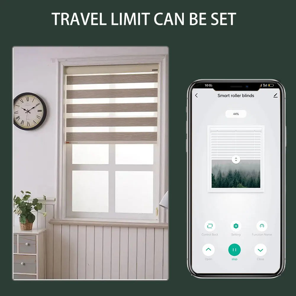 WiFi Roller Blind Motor for 38mm Tubes - App Controlled Smart Home Device Tidesmit
