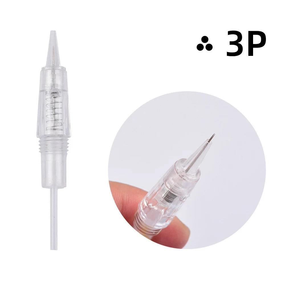 PMU Machine: Digital LED Rotary Permanent Makeup Device Kit Permanent Makeup Machines 3P-30pcs Neeldes Tidesmit
