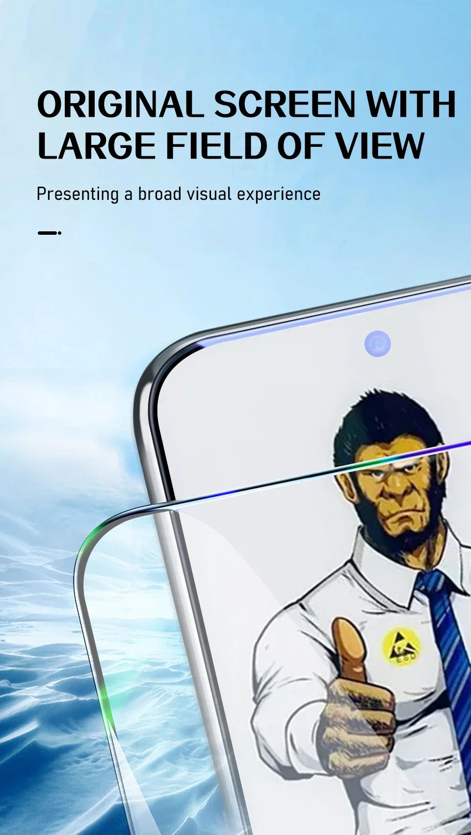 3PCS Fingerprint Unlock Tempered Glass Screen Protectors for Samsung Galaxy S25 S24 Ultra S23 S22 Plus S25Ultra HD Film Cover AE Tidesmit