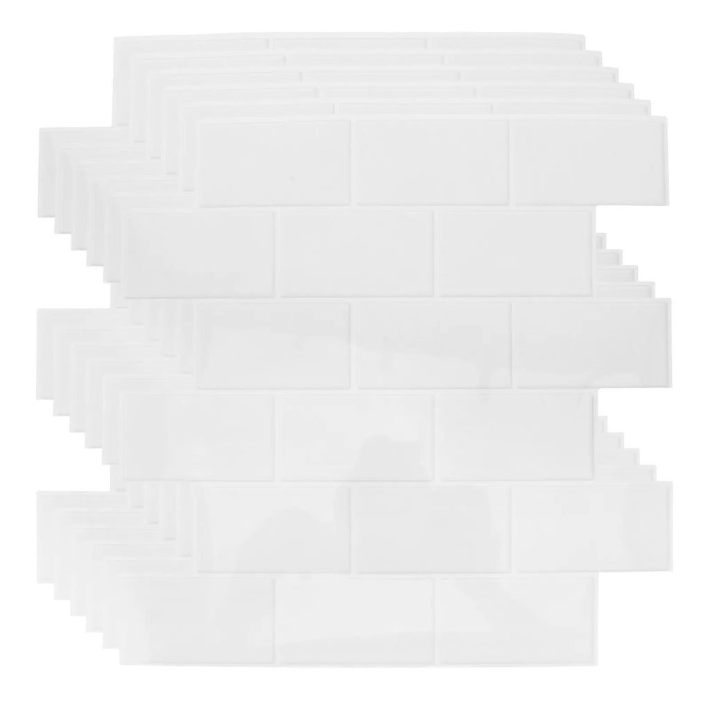 6Pcs Kitchen Tile Stickers Waterproof Peel and Stick Backsplash Tiles Self Adhesive Stone Look Wall Panels for DIY Kitchen