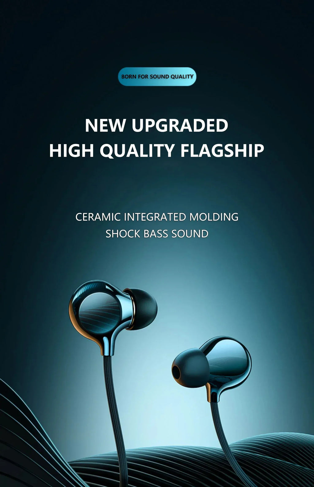 USB-C Wired HiFi Earphones with Ceramic Mic by Tidesmit Tidesmit
