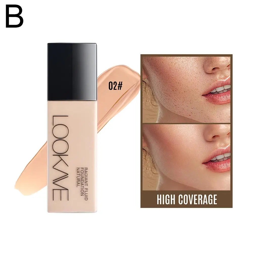 Tidesmit long lasting full coverage matte liquid foundation texture close-up for natural flawless face makeup finish