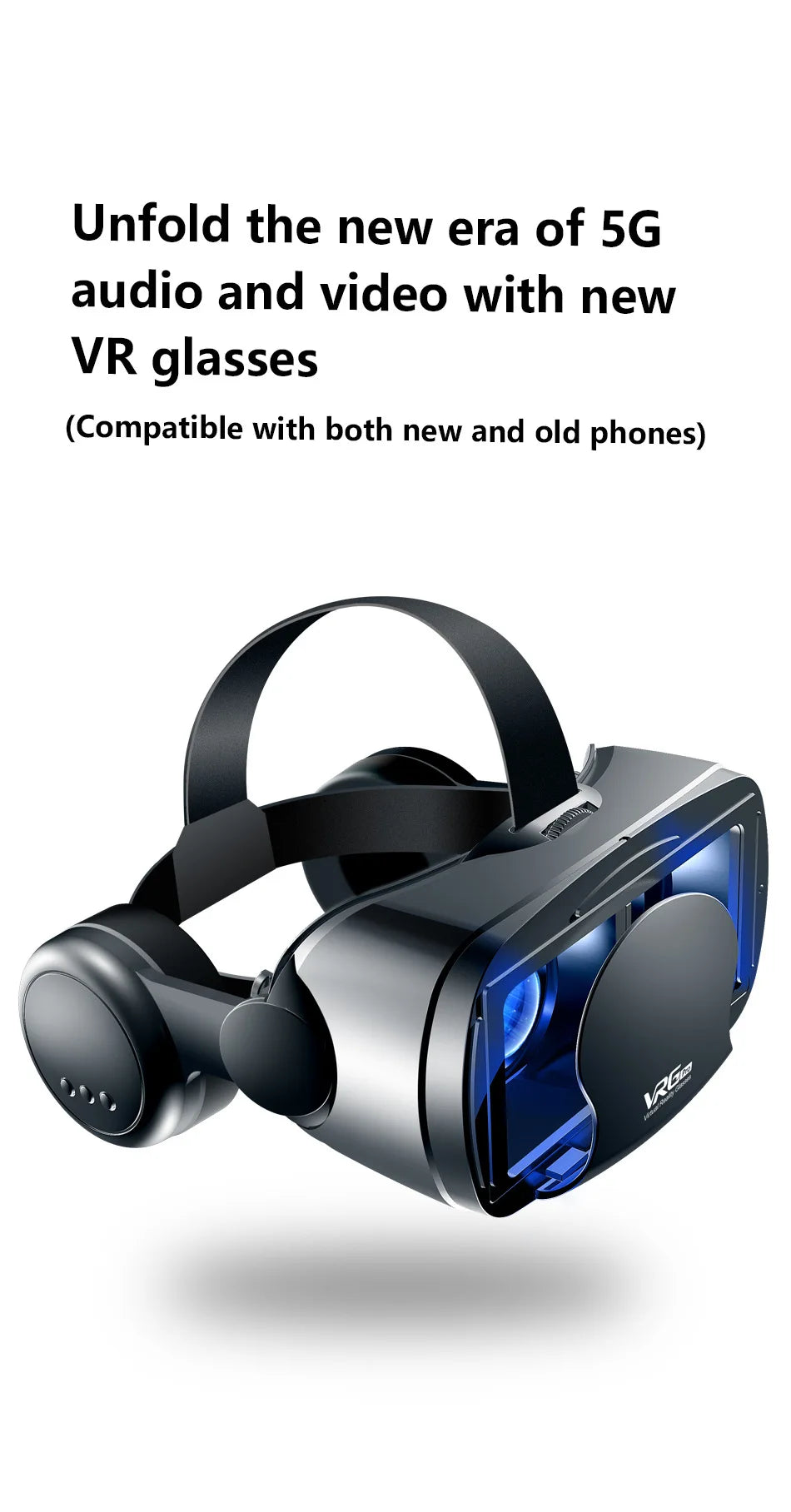 VR Headset for Smartphones - Immersive Wide Angle Smart Glasses Tidesmit