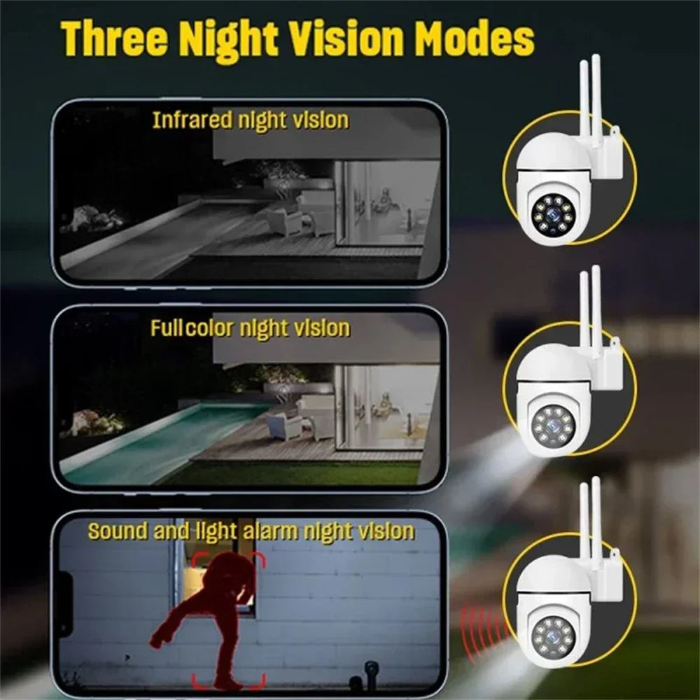 8MP Wireless Security Surveillance Wifi IP Camera AI Human Tracking 2-Way Audio CCTV Camera 4X Zoom Cam Color Night Vision