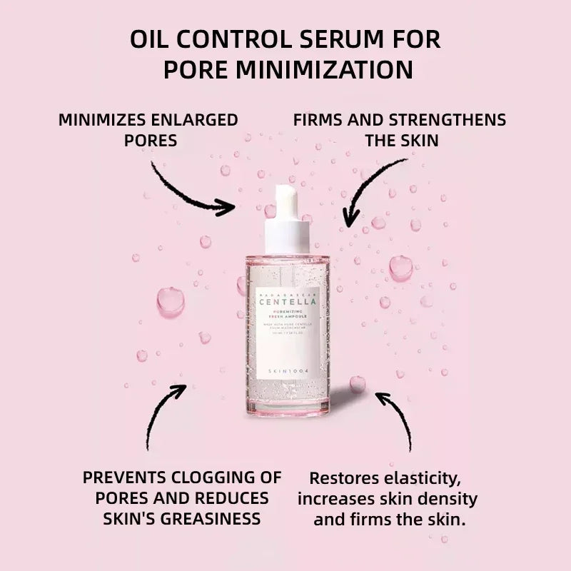 SKIN1004 Madagascar Centella Poremizing Skincare Set Korean Cosmetics Toner Ampoule Gel Cream Face Wash Cleanser Pore Beauty Kit