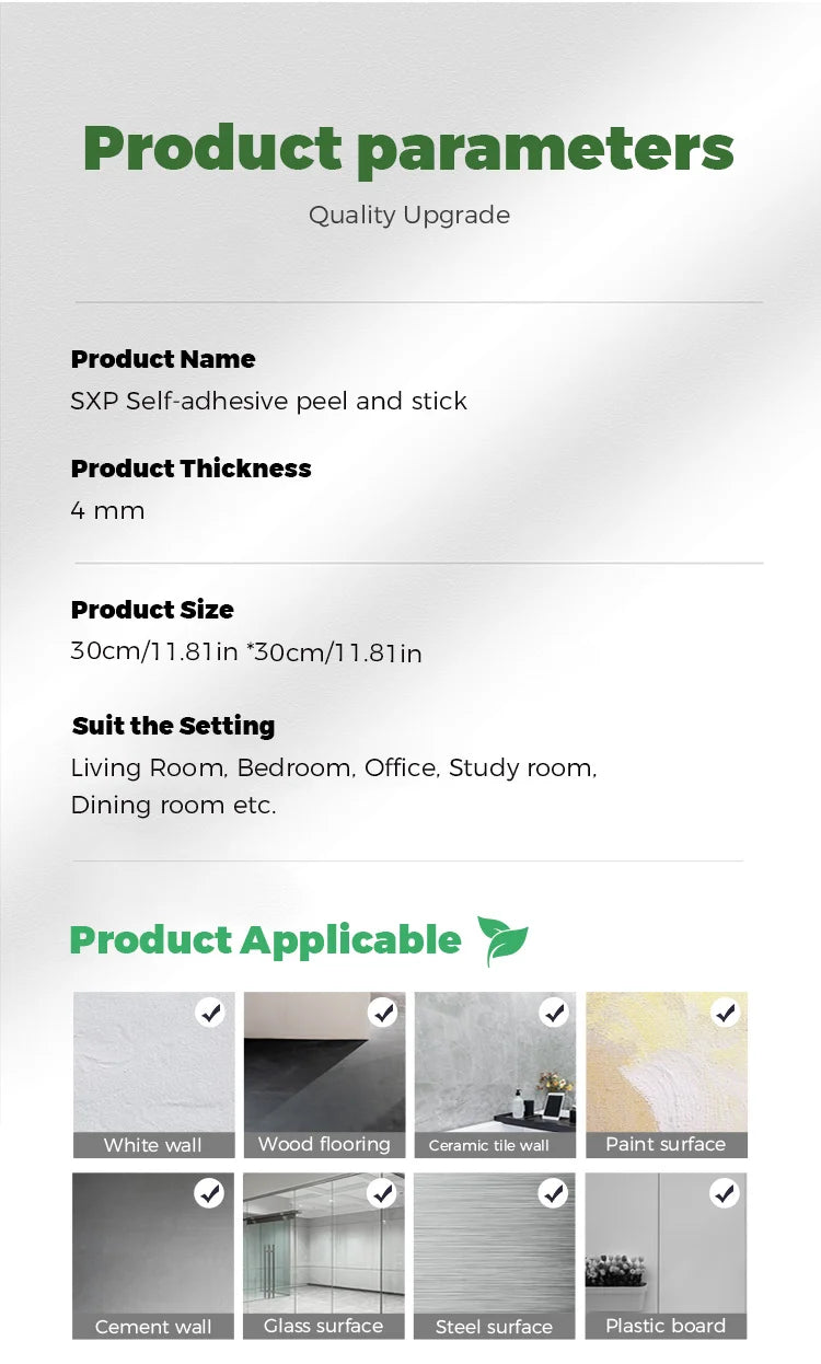 10/20Pcs Peel and Stick Tile Backsplash Thicker Design Marble Tiles 12"X12" Stick on Backsplash Self Adhesive Tiles for Any Room