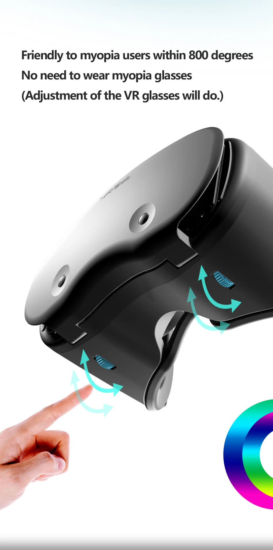 VR Headset for Smartphones | Immersive 3D Goggles for Augmented Reality Tidesmit