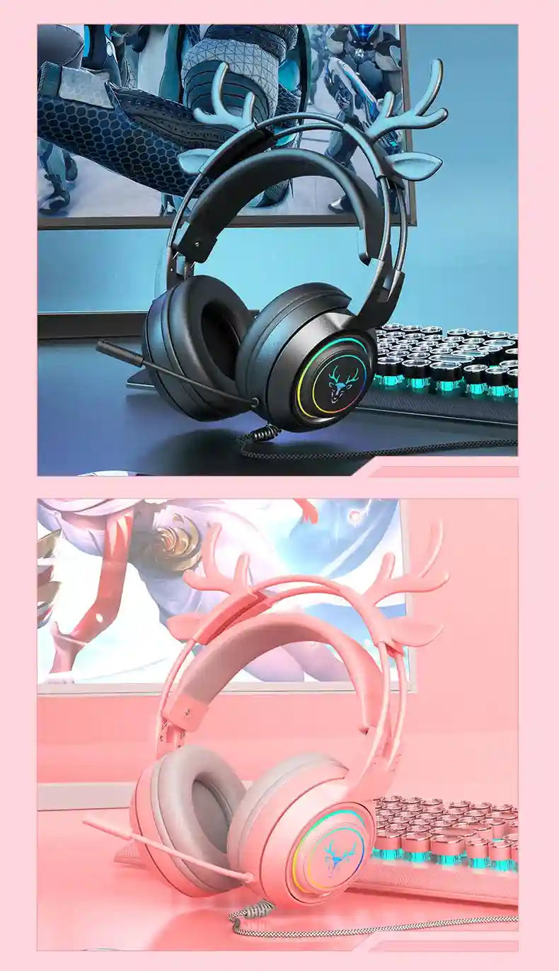 Wired Gaming Headphones Noise Cancelling Over-Ear Headset Tidesmit