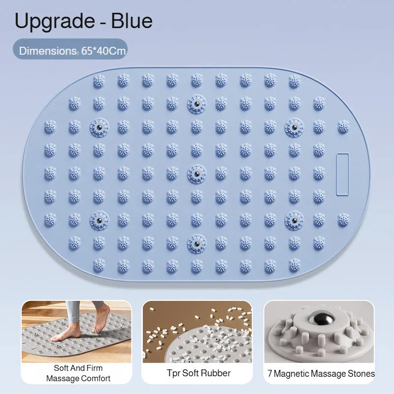 Multifunctional Liquid Silicone Foot Massage Pad Foot Acupoint Finger Pressure Board Indoor Jogging Magnetic Shiatsu Yoga Mat