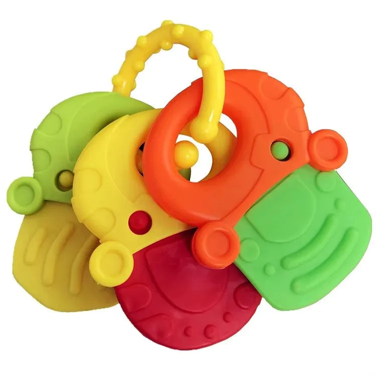 Baby Teether Toys Chew Toy for Babies 3 6 12 Month Newborn Food Grade Silicone Teether Rattle Baby Development Soft Teething Toy
