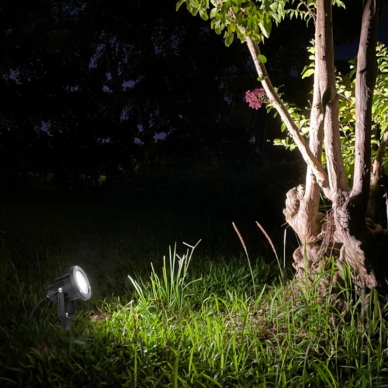 1 Meter Cable IP65 LED Landscape Spike Lamp 5W 10W Warm White Blue Spot Light for Garden Lawn AC DC12V24V 220V110V