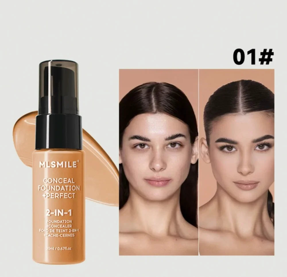 Tidesmit matte liquid foundation for oil control and long-lasting concealer base texture close-up