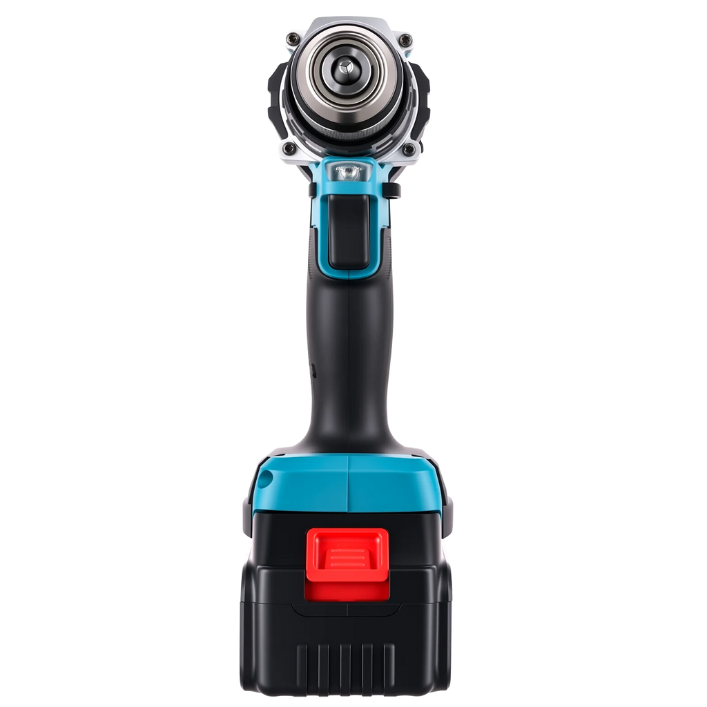 Podofo 21V Cordless Brushless Impact Drill Electric Screwdriver Power Tool with Battery Charger 2 Speed Gearbox 23 Torque Settings LED Light Rechargeable Drill Driver for Wood Metal Plastic DIY Repair