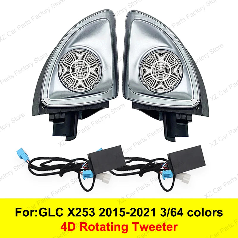 Mercedes Benz W205 X253 64-Color LED Ambient Lighting Kit X253 4D Tweeter Tidesmit