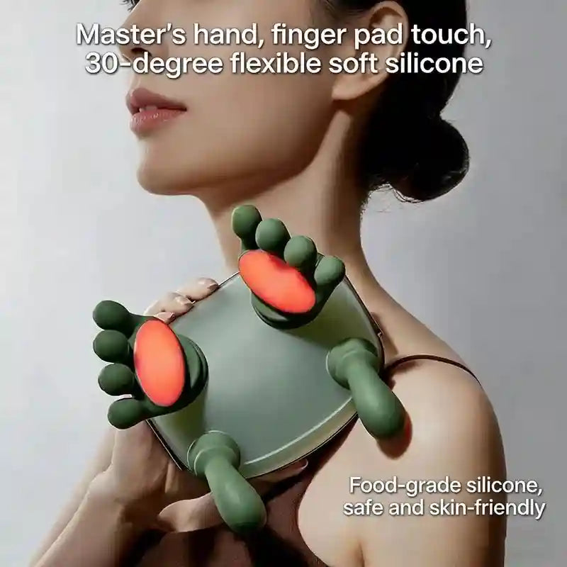 Deep Tissue Neck and Shoulder Massager | Wireless Heat Therapy Device Massage Roller Tidesmit