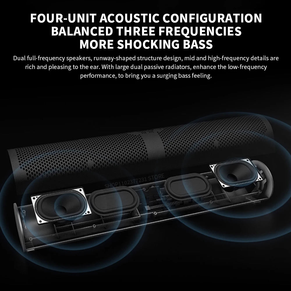 Redmi Computer Speaker Four-Unit Two-Channel Stereo RGB Ambient Light Bluetooth 5.0 Built-in Microphone Knob Control -CN Version