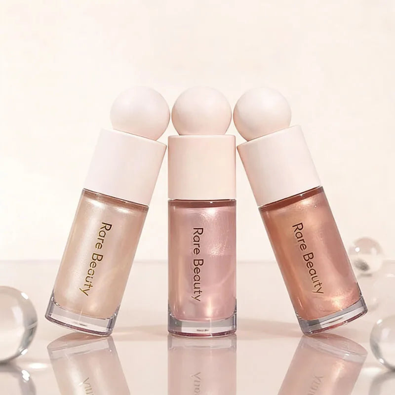 Tidesmit shimmering liquid blush highlighter gel for natural glowing face makeup and radiant glitter contour