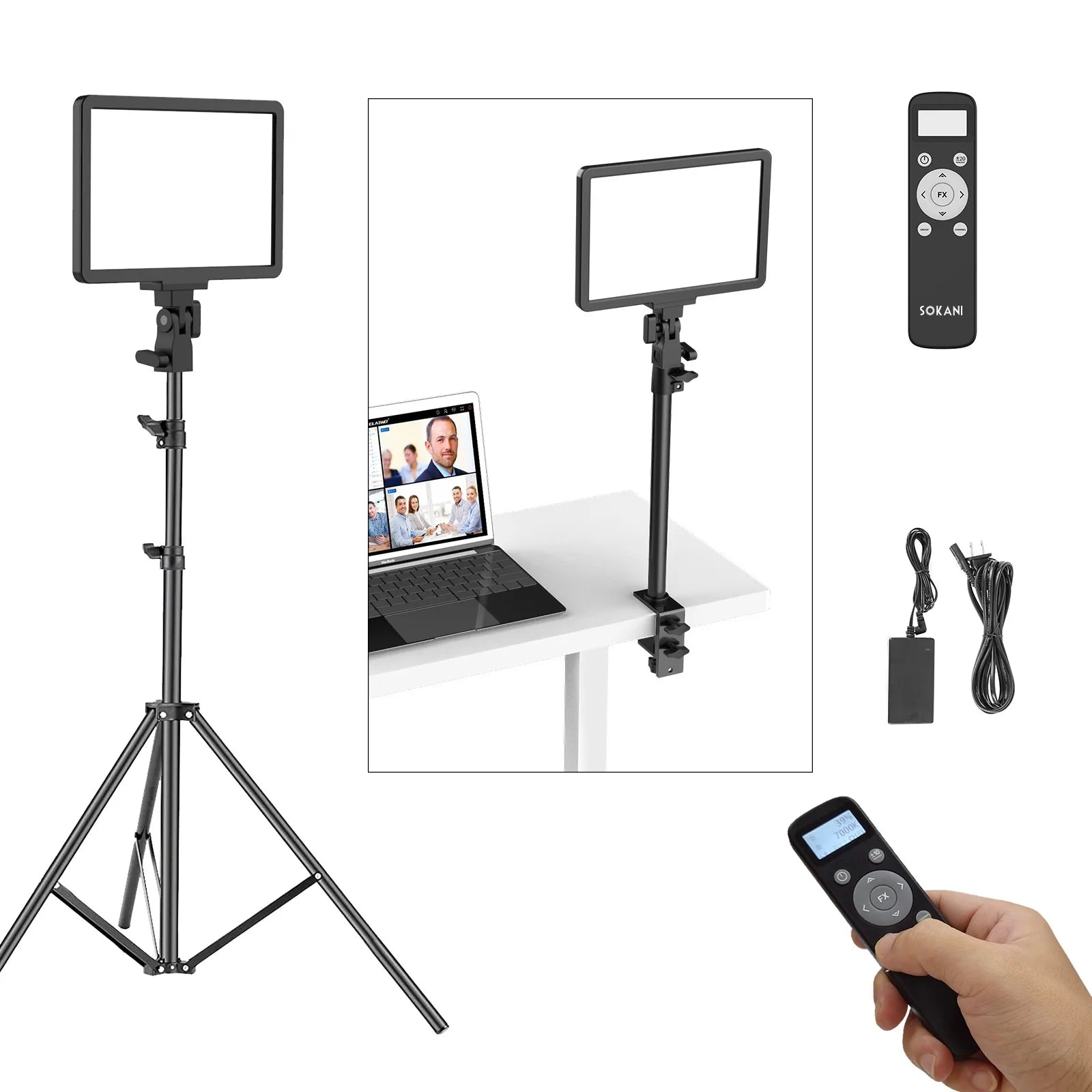 LED Video Light Panel | Adjustable Studio Fill Lamp for Creators Tidesmit