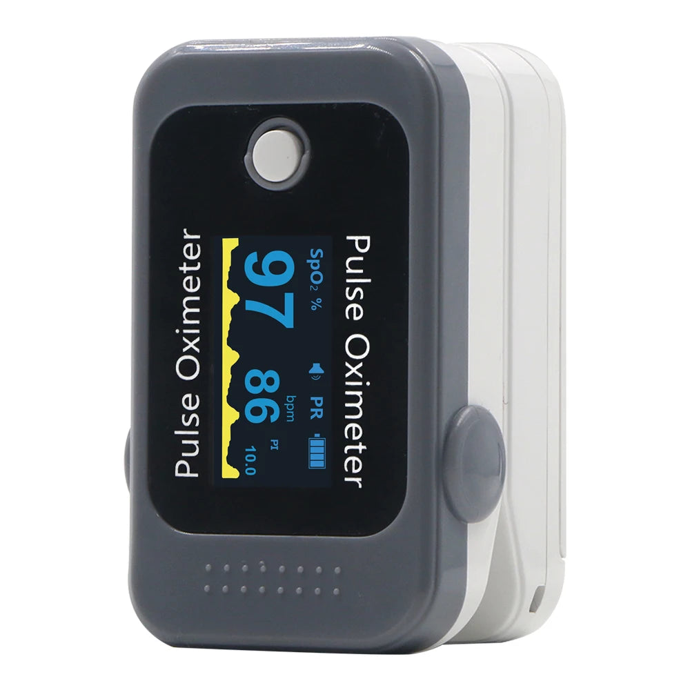 BERRY OLED Finger Oximeter Blood Oxygen Pediatric Oximeters Fingertip Portable Oximeters Saturation Meter Heart Rate Monitor