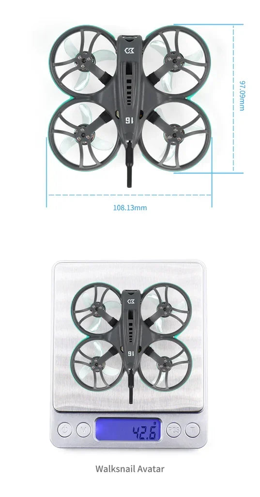1.6 Inch Tiny Whoop FPV Drone | ELRS & TBS Nano RX | Tidesmit Tidesmit
