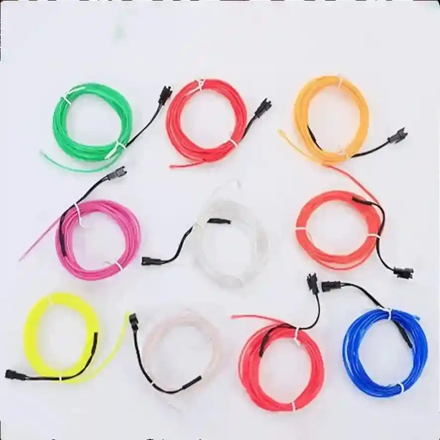 5M LED EL Wire Strip for Car Interior Ambient Lighting - Tidesmit Tidesmit