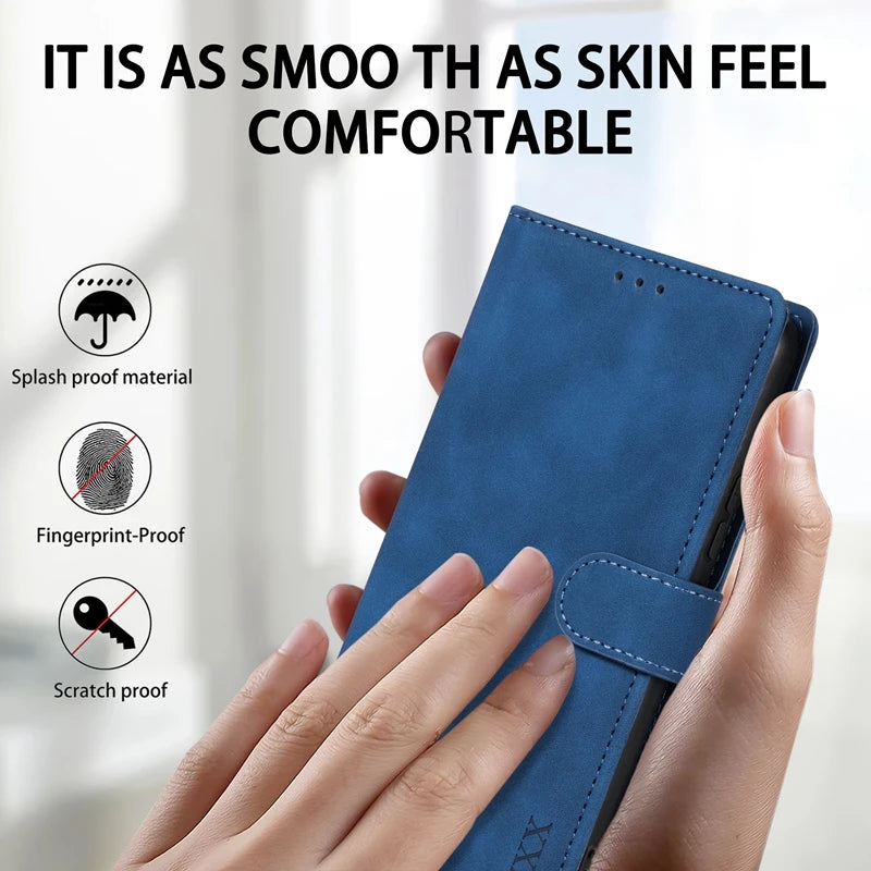 Redmi Note Wallet Case - Shock-Absorbing Leather Flip Cover Tidesmit