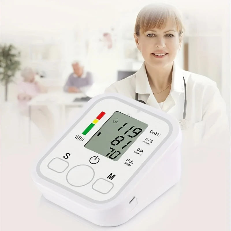 Health Care Blood Pressure Monitor Digital Tonometer Upper Arm Blood Pressure Meter Automatic BP Medical Sphygmomanometer Pulse