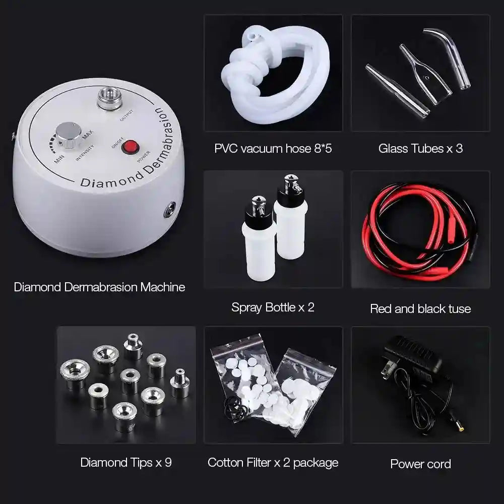 Diamond Microdermabrasion Machine: Professional Facial Exfoliation Tool Eye Massage Instrument Tidesmit
