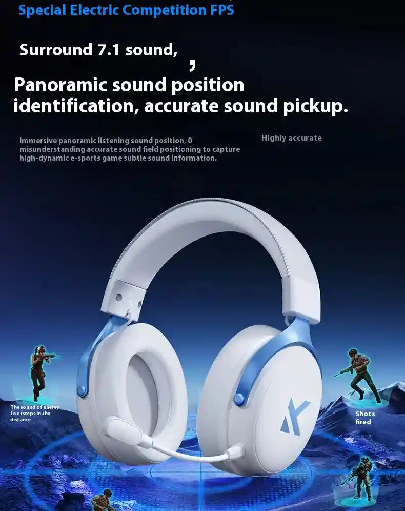 Wireless Gaming Headset V9 Pro with Noise Cancelling Mic - Over-Ear Audio Tidesmit