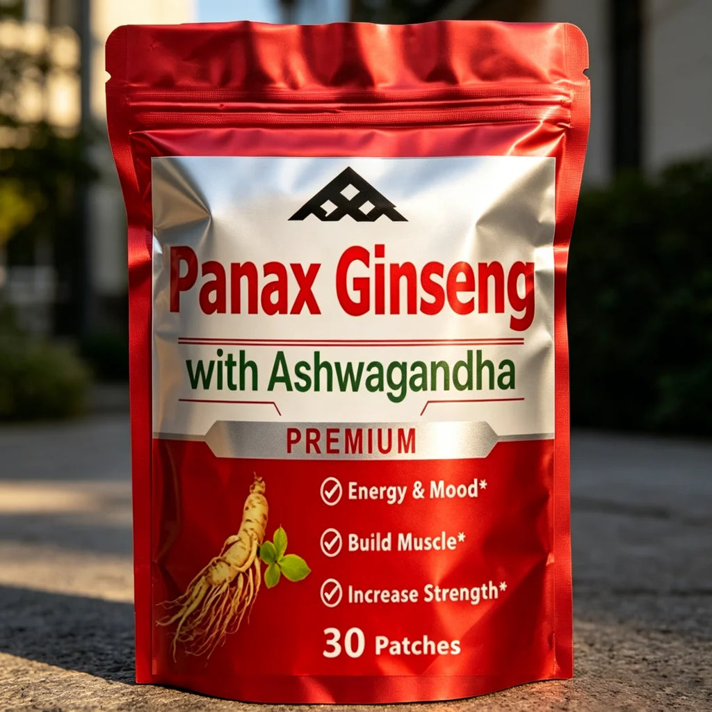 Hot Sale Ginseng & Ashwagandha Extracts Patch - Energy, Strength, Vitality & Performance For Men & Women