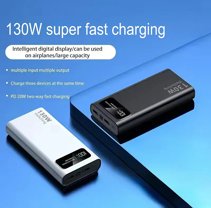 200000mAh Fast Charging Power Bank | 130W PD Portable Battery Tidesmit