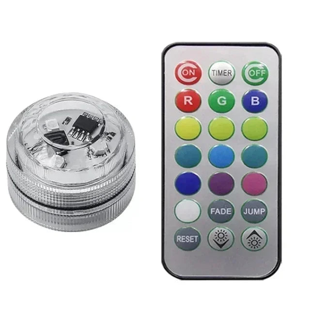 Wireless LED Car Interior Lights - Multi-Color Adhesive Set 1 Lamp 1 Controller Tidesmit