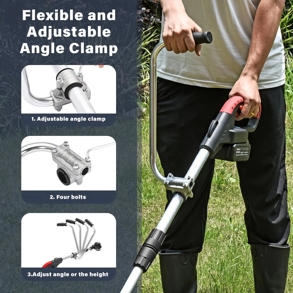 Trimmer Grip String Trimmers Handle With Bracket Clamp Trimmer Handle For Landscaping Edging Lawn Yard Trimming Garden tools
