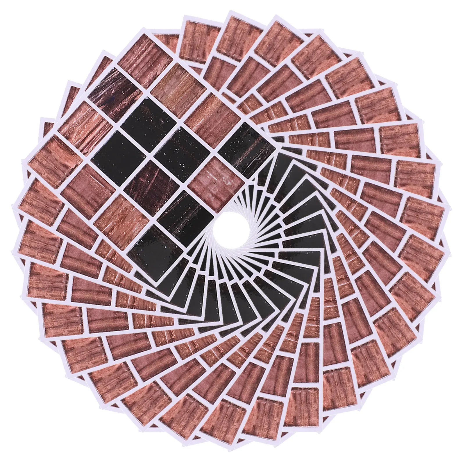 30Pcs Waterproof Mosaic Tile Stickers Peel Stick Self Adhesive Kitchen Backsplash Tile Peel and Stick Wall Decor for Bathroom