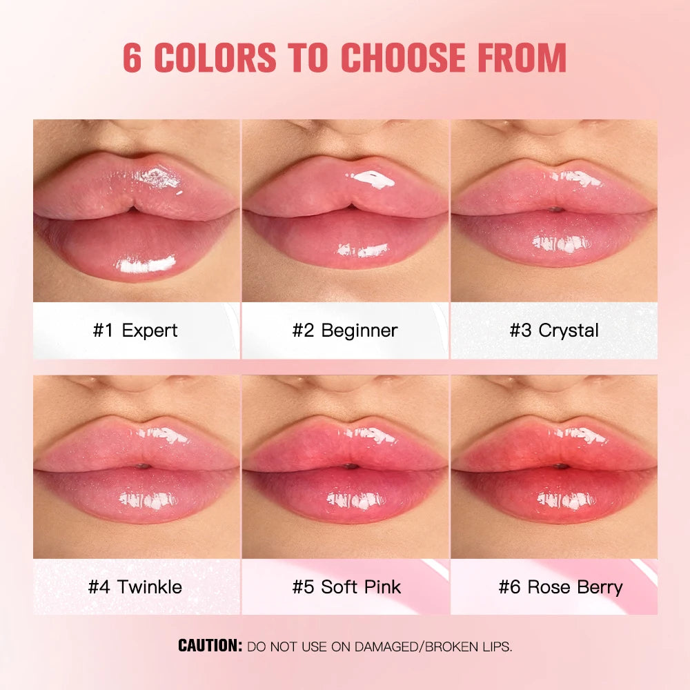 Lip Plumper Gloss – Hydrating Volumizing Oil for Fuller Looking Lips Lip Care Tidesmit