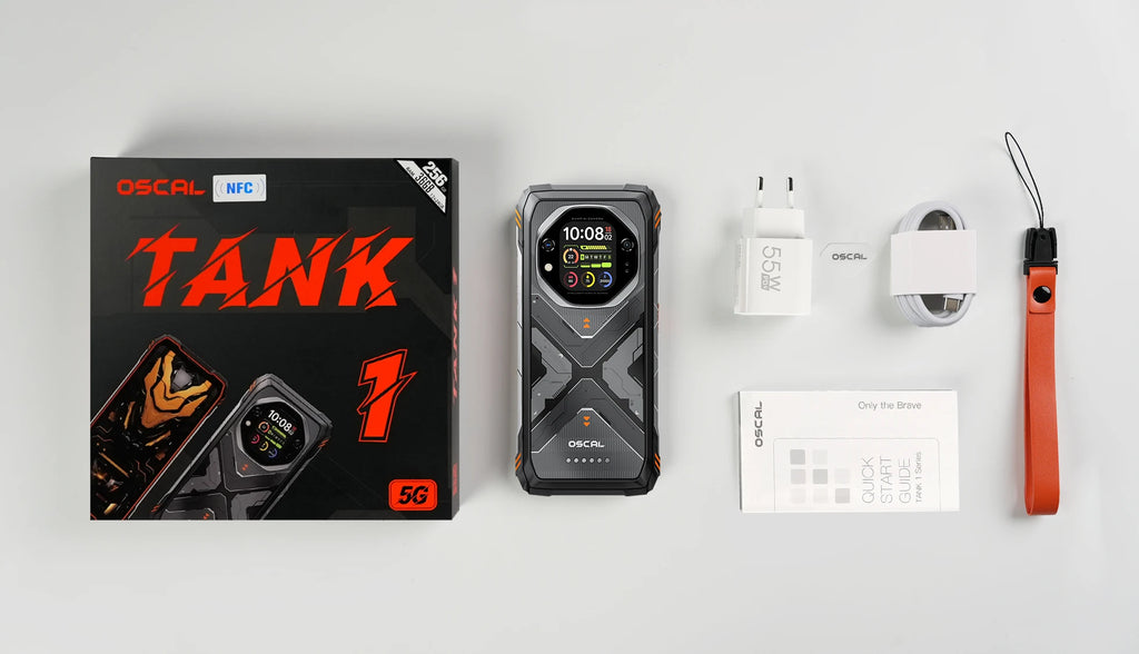 Blackview OSCAL TANK 1 Rugged Smartphon 5G 6.78" FHD+Display Cell Phone16GB+512GB 20000mAh 64MP Telephone Portabl Android 15 NFC